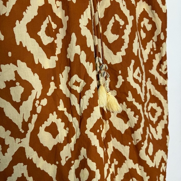 Haute Hippie Beach Aztec Print Wide Leg Pants Size Medium Boho Pull-On Shell - Picture 6 of 8